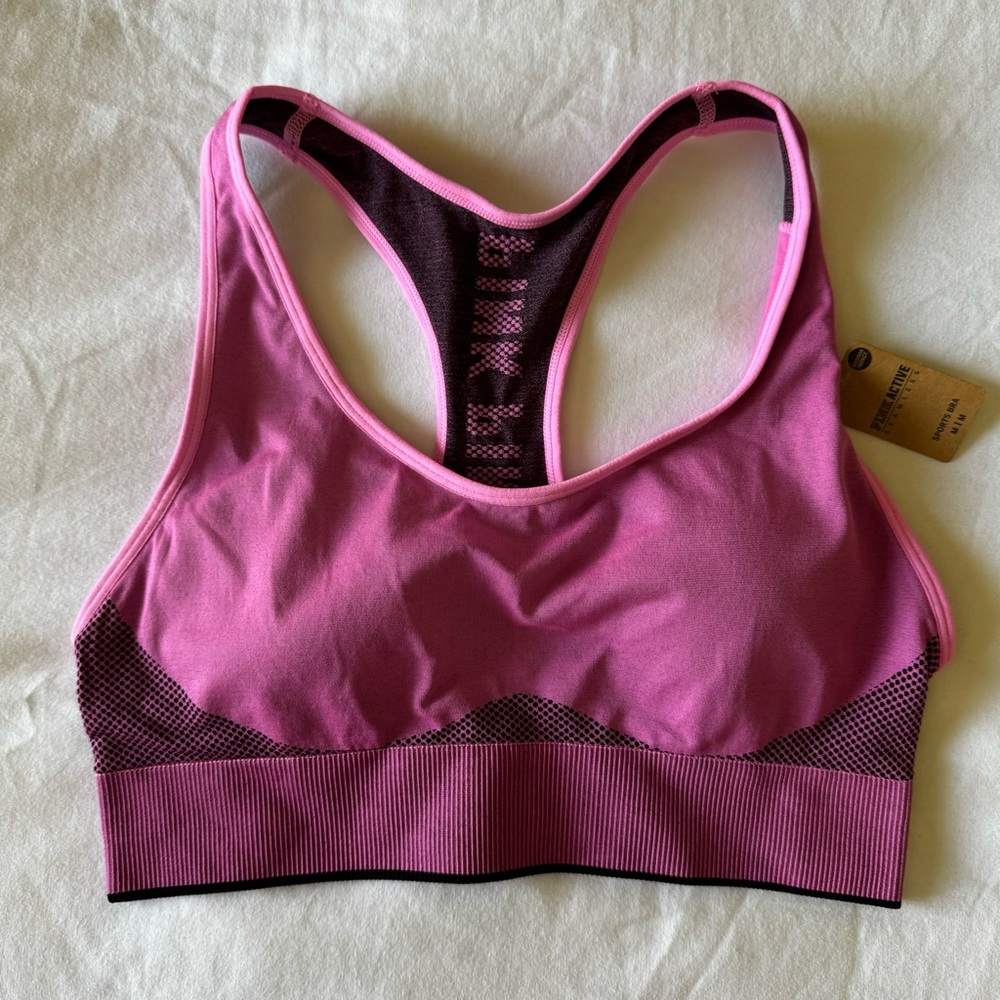 NWT PINK Sports Bra Size M